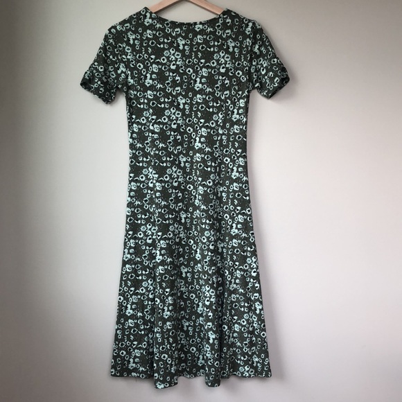 Fransa green floral skater dress - Picture 2 of 5